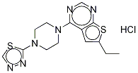 6-Ethyl-4-[4-(1,3,4-thiadiazol-2-yl)-1-piperazinyl]thieno[2,3-d]pyriMidine Hydrochloride|6-Ethyl-4-[4-(1,3,4-thiadiazol-2-yl)-1-piperazinyl]thieno[2,3-d]pyriMidine Hydrochloride