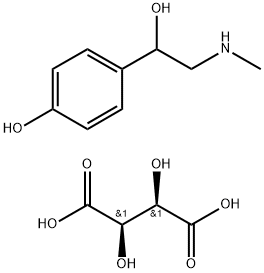 (beta-,4-dihydroxyphenethyl)methylammonium hydrogen [R-(R*,R*)]-tartrate ,136-38-9,结构式