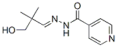 4-Pyridinecarboxylic acid 2-(3-hydroxy-2,2-dimethylpropylidene) hydrazide Struktur