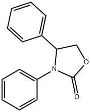 3,4-ジフェニルオキサゾリジン-2-オン 化学構造式