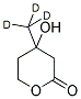 DL-甲瓦龙酸-甲基-D3 内酯 结构式