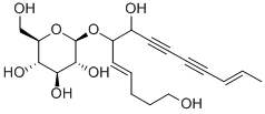党参炔苷, 136085-37-5, 结构式