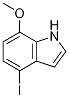 4-碘-7-甲氧基-1H-吲哚 结构式
