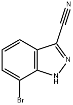 7-bromo-1H-indazole-3-carbonitrile Struktur