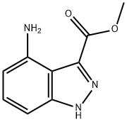 1H-Indazole-3-carboxylic acid, 4-amino-, methyl ester Struktur