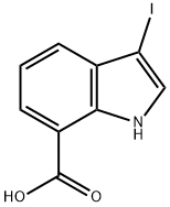 1H-Indole-7-carboxylic acid, 3-iodo-|1H-Indole-7-carboxylic acid, 3-iodo-