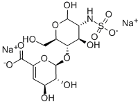 2-AMINOSULFONATE-2-DEOXY-4-O-(BETA-D-GLUCO-4-ENEPYRANOSYLURONIC ACID)-D-GLUCOSAMINE, 2NA|2-脱氧-4-O-(4-脱氧-ALPHA-L-苏式-己-4-烯吡喃糖基)-2-(磺基氨基)-D-葡萄糖二钠盐