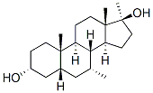 (3R,5R,7R,17S)-7,10,13,17-tetramethyl-1,2,3,4,5,6,7,8,9,11,12,14,15,16-tetradecahydrocyclopenta[a]phenanthrene-3,17-diol Structure
