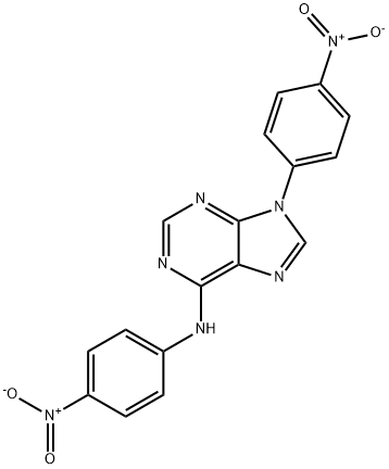 N,9-bis(4-nitrophenyl)purin-6-amine Structure