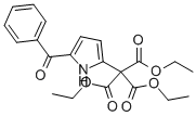 5-苯甲酰基吡咯-2-甲烷三羧酸三乙酯,136116-84-2,结构式