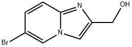 (6-ブロモイミダゾ[1,2-A]ピリジン-2-イル)メタノール 化学構造式