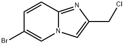 6-ブロモ-2-クロロメチルイミダゾ[1,2-A]ピリジン 化学構造式