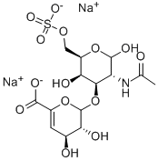 软骨素二糖ΔDI-6S钠盐(-20℃) 结构式