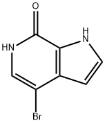 7H-Pyrrolo[2,3-c]pyridin-7-one, 4-broMo-1,6-dihydro- Struktur