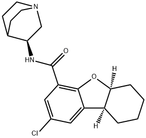 N-(1-azabicyclo(2.2.2)octan-3-yl)-2-chloro-5a,6,7,8,9,9a-hexahydrodibenzofuran-4-carboxamide Structure