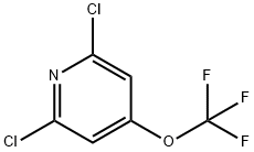 2,6-Dichloro-4-(trifluoromethoxy)pyridine Struktur