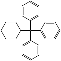 (トリフェニルメチル)シクロヘキサン 化学構造式