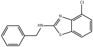 N-BENZYL-4-CHLORO-1,3-BENZOTHIAZOL-2-AMINE 结构式