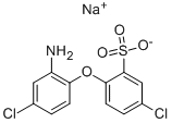 Sodium 2-amino-4,4'-dichlorodiphenylether-2'-sulfonate Structure