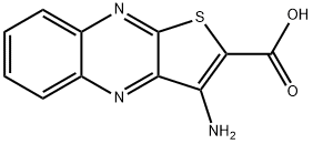 Thieno[2,3-b]quinoxaline-2-carboxylic  acid,  3-amino- 化学構造式