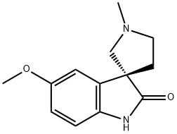 1'-Methyl-5-methoxyspiro[indoline-3,3'-pyrrolidine]-2-one,136247-72-8,结构式