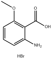 2-amino-6-methoxybenzoic acid hydrobromide Structure