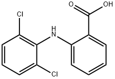 2-[(2,6-dichlorophenyl)amino]benzoicacid Struktur