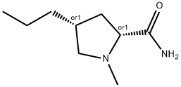 2-Pyrrolidinecarboxamide,1-methyl-4-propyl-,cis-()-(8CI) 结构式