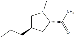 2-Pyrrolidinecarboxamide,1-methyl-4-propyl-,trans-D-(8CI) 化学構造式