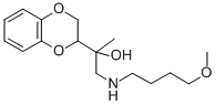 α-[[(4-Methoxybutyl)amino]methyl]-α-methyl-1,4-benzodioxane-2-methanol 结构式
