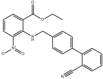 2-[[(2'-Cyano[1,1'-biphenyl]-4-yl)methyl]amino]-3-nitro-benzoic acid ethyl ester