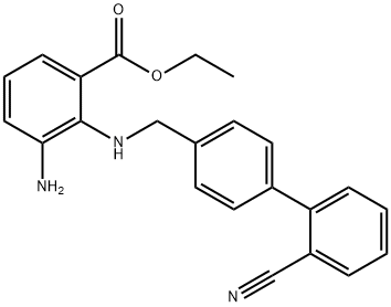 Ethyl-3-Amino-2-[(2'-Cyanoiphenyl-4-yl) Methyl]-Amino Benzoate Structure