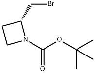 tert-butyl (2R)-2-(bromomethyl)azetidine-1-carboxylate Structure