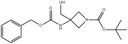 1-Boc-3-(Cbz-amino)azetidine-3-methanol, 1363380-94-2, 结构式