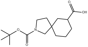 2-[(tert-butoxy)carbonyl]-2-azaspiro[4.5]decane-7-carboxylic acid Structure