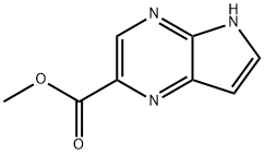methyl 5H-pyrrolo[2,3-b]pyrazine-2-carboxylate Struktur