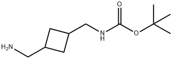 3-(aMinoMethyl)- cyclobutyl, 1-Boc-aMinoMethyl,1363382-06-2,结构式