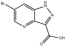 6-bromo-1H-pyrazolo[4,3-b]pyridine-3-carboxylic acid Struktur