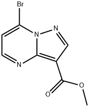 乙基 7-溴吡唑并[1,5-A]-嘧啶-3-羧酸酯,1363382-48-2,结构式