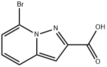 7-Bromopyrazolo[1,5-a]pyridine-2-carboxylic acid Struktur