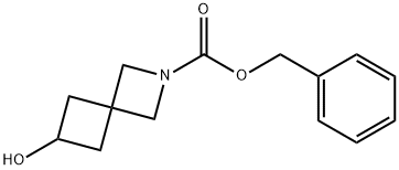 6-羟基-2-氮杂螺[3.3]庚烷-2-羧酸苄酯, 1363383-32-7, 结构式