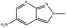 5-Amino-2-methyl-2H-pyrazolo[3,4-b]pyridine 结构式