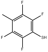 4-甲基-2,3,5,6-四氟苯硫酚, 13634-89-4, 结构式
