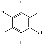4-氯-2,3,5,6-四氟苯硫醇, 13634-93-0, 结构式