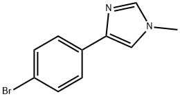 4-(4-BROMO-PHENYL)-1-METHYL-1H-IMIDAZOLE 化学構造式