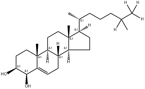 4β-Hydroxy Cholesterol-d4 (Major) Structure