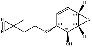 2-(3-azibutylthio)-5,6-epoxy-3-cyclohexen-1-ol|(1R,2R,3R,6S)-3-[[2-(3-甲基-3H-双吖丙啶-3-基)乙基]硫代]-7-氧杂二环[4.1.0]庚-4-烯-2-醇