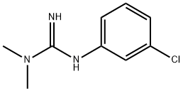 N,N-二甲基-N-(3-氯苯基)胍 结构式