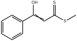 3-Hydroxy-3-phenylpropenedithioic acid methyl ester Structure