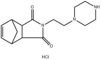 2-(2-Piperazin-1-ylethyl)-3a,4,7,7a-tetrahydro-1H-4,7-methanoisoindole-1,3-dione dihydrochlori Structure